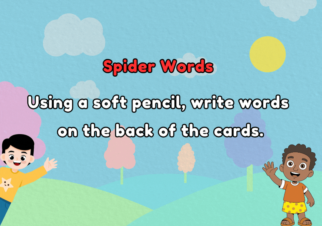 Double Sounds Spider Words